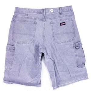 Dickies Jean Shorts Denim Cotton Men SZ 36 Gray Straight VTG Baggy 90s Cargo Y2K